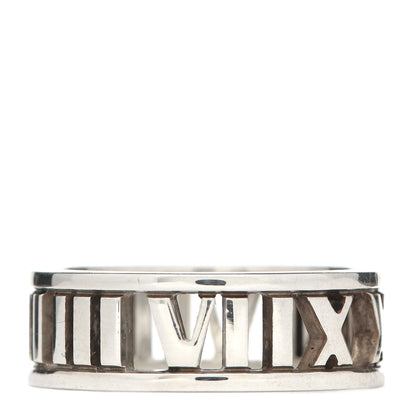 Tiffany Sterling Silver Wide Atlas Open Ring 54 6.75 1 of 4