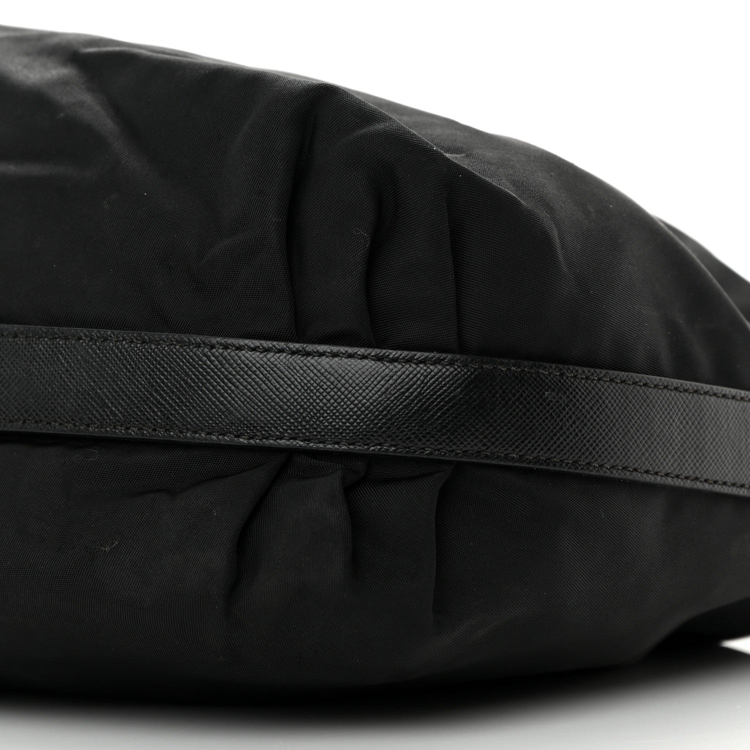 Prada Tessuto Nylon Saffiano Sacca Shoulder Bag Black 10 of 19