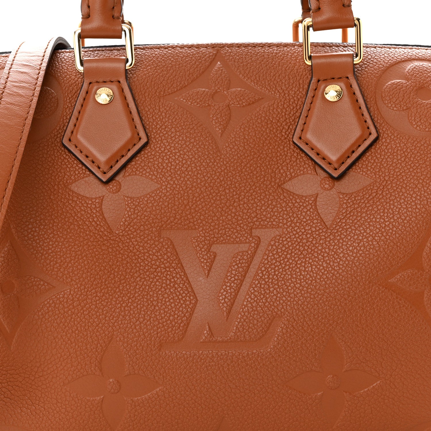 Louis Vuitton Empreinte Monogram Giant Speedy Bandouliere 25 Cognac 7 of 9