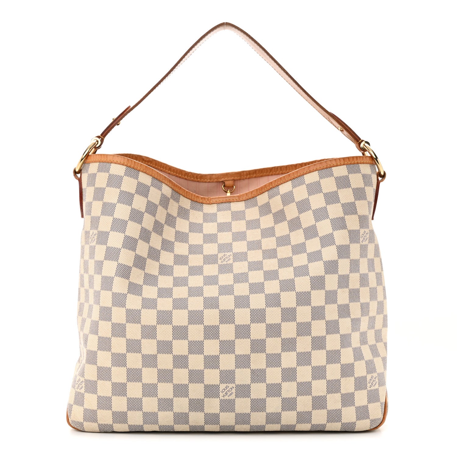 Louis Vuitton Damier Azur Delightful MM Rose Ballerine 1 of 19