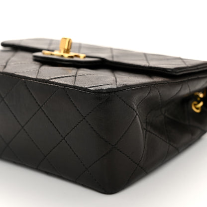 Chanel Lambskin Quilted Mini Square Flap Black 10 of 11