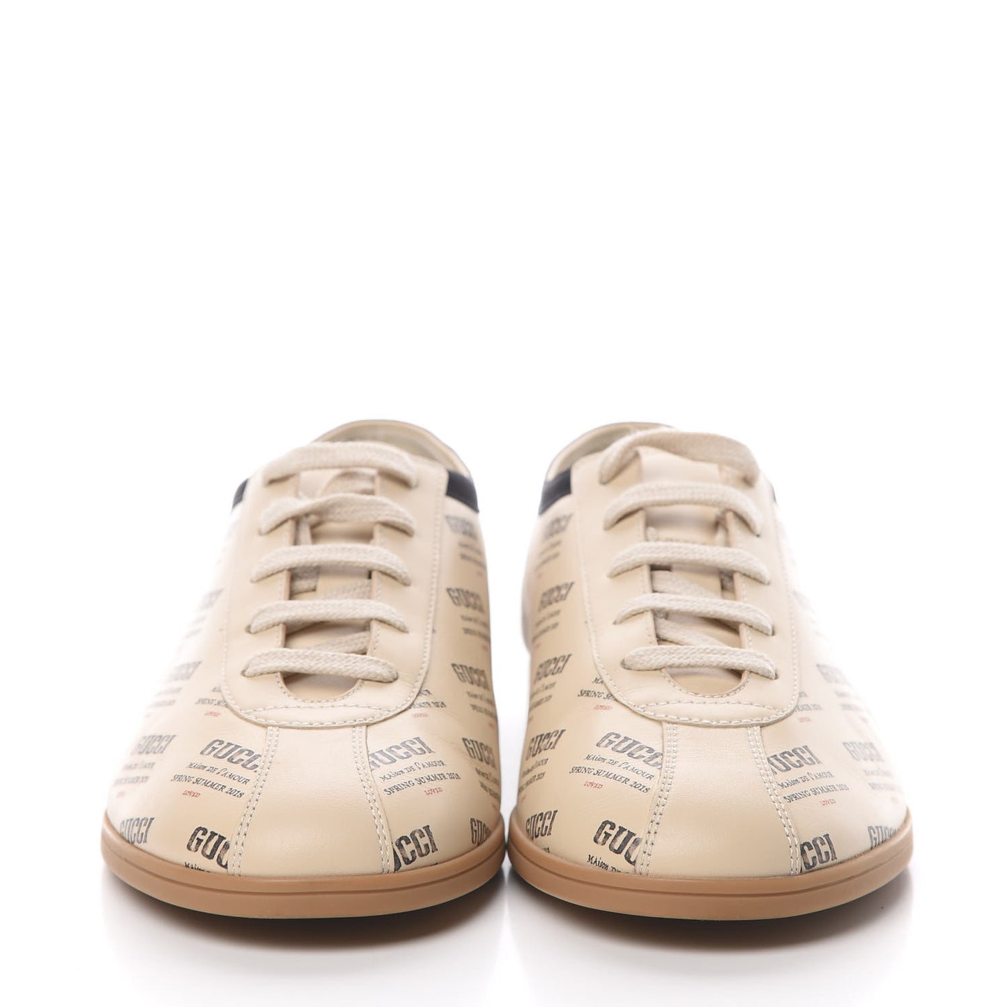 Calfskin Stamp Print Mens Falacer Sneakers 7.5 Soy