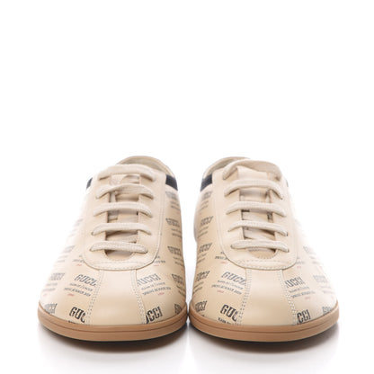 Gucci Calfskin Stamp Print Mens Falacer Sneakers 7.5 Soy 2 of 7