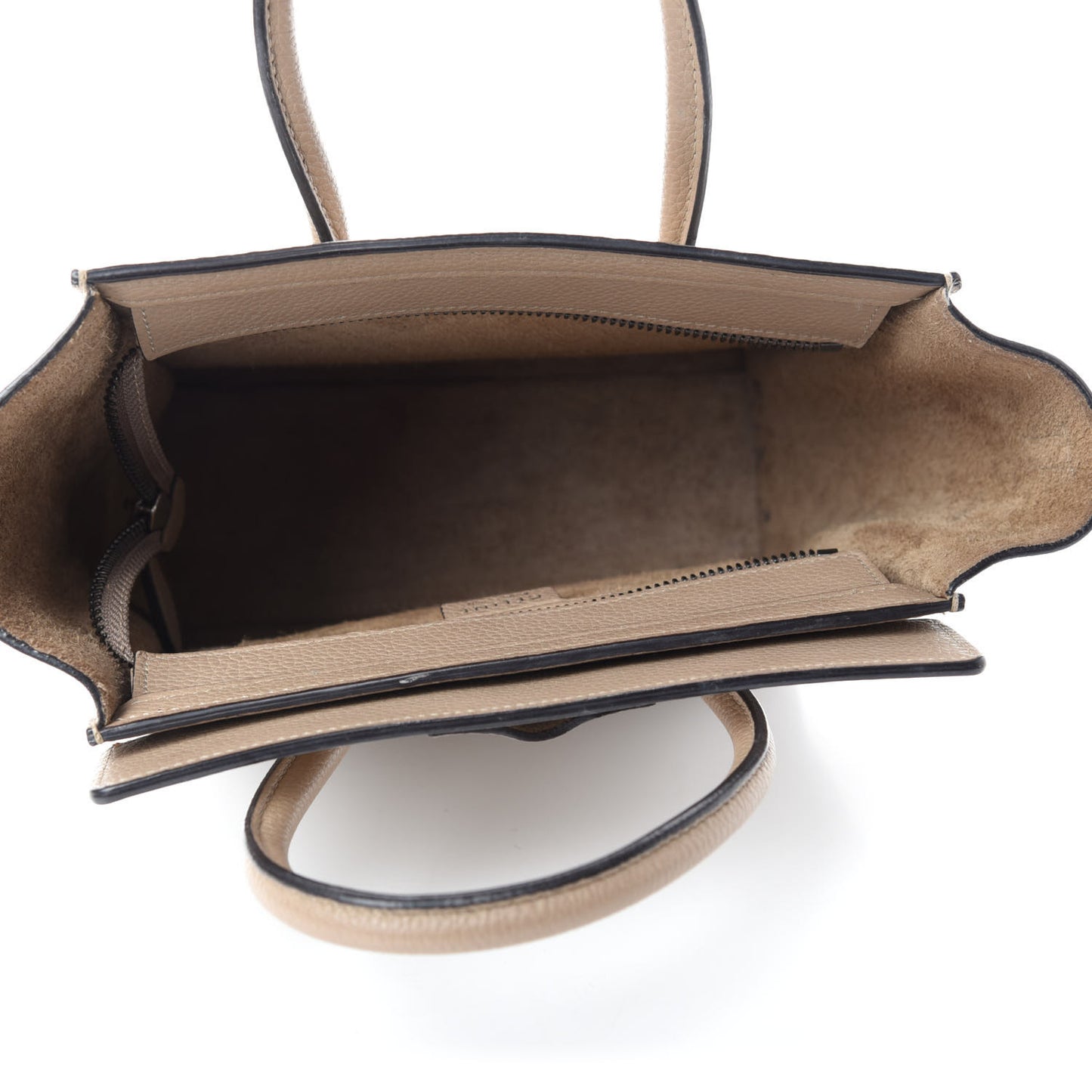 Drummed Calfskin Nano Luggage Dune