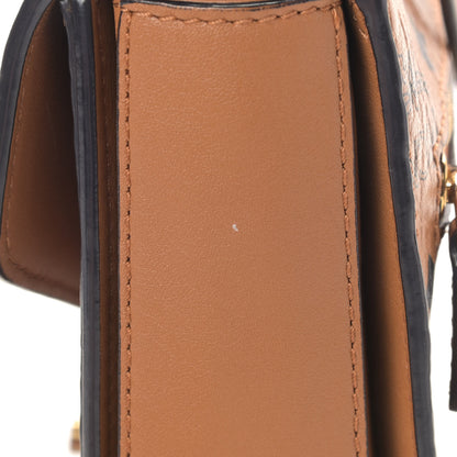 MCM Visetos Medium Patricia Satchel Cognac 10 of 11