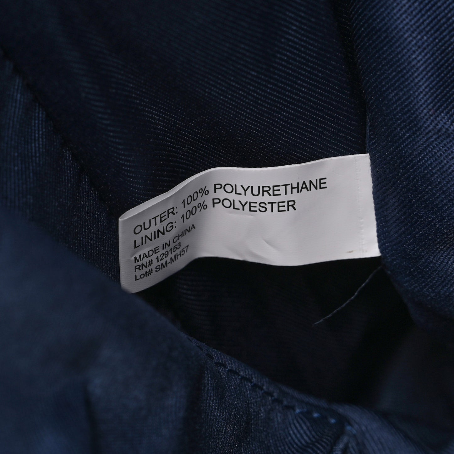 Metallic Vegan Leather Medium Shopping Bag Cobalt