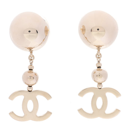 Chanel Metal CC Drop Earrings Gold 1 of 5