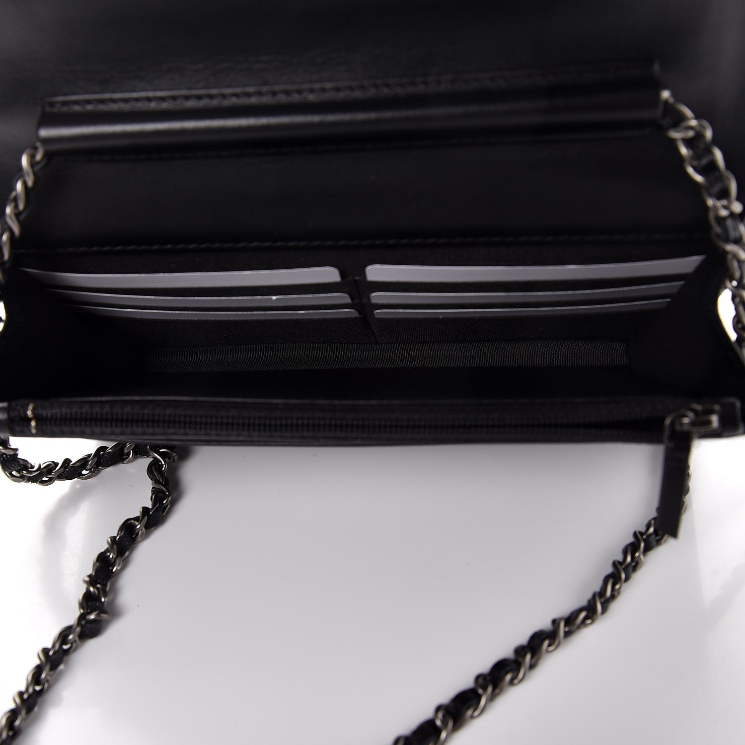 Chanel Caviar Quilted Boy Wallet On Chain WOC Black 5 of 9