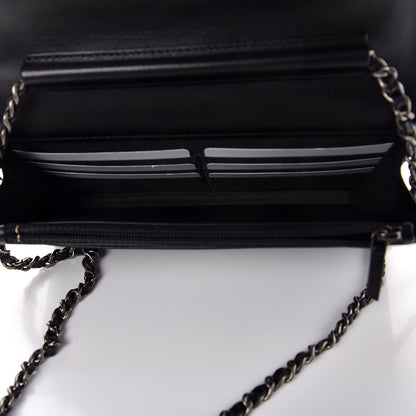 Chanel Caviar Quilted Boy Wallet On Chain WOC Black 5 of 9