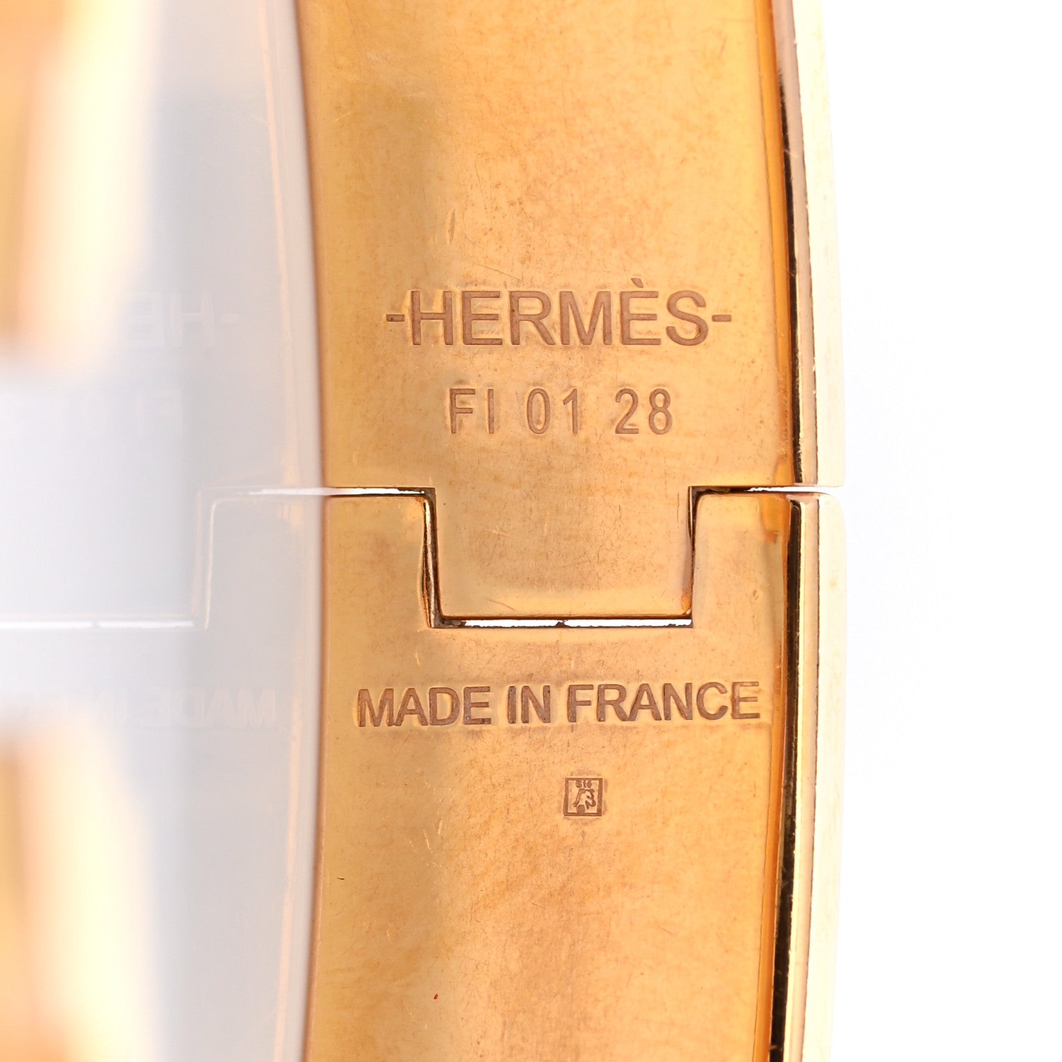 Hermes Enamel Narrow Clic Clac H Bracelet PM White 5 of 5
