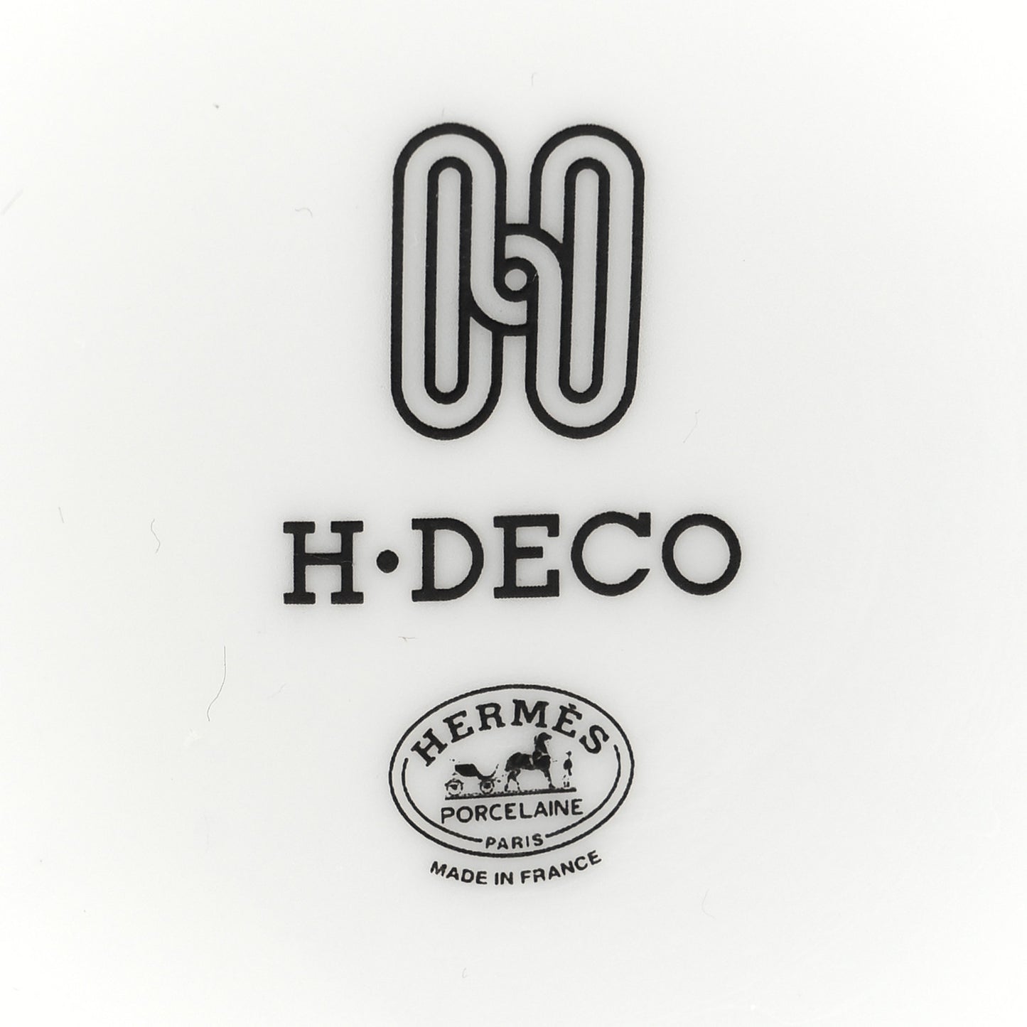 Porcelain H Deco Mug Set of 2