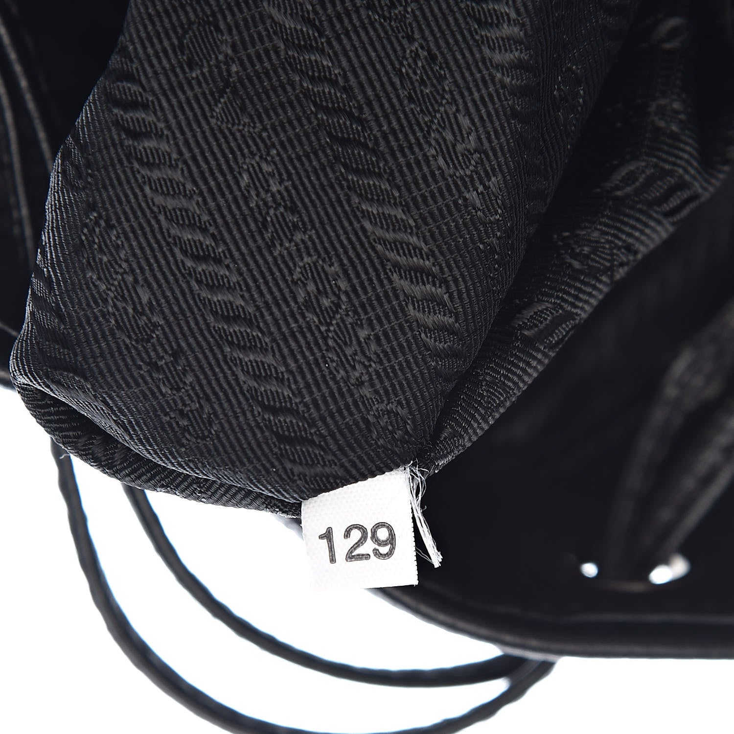 Prada Vitello Daino Drawstring Bucket Black 7 of 12