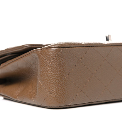Chanel Caviar Quilted Medium Double Flap Brown 8 of 11