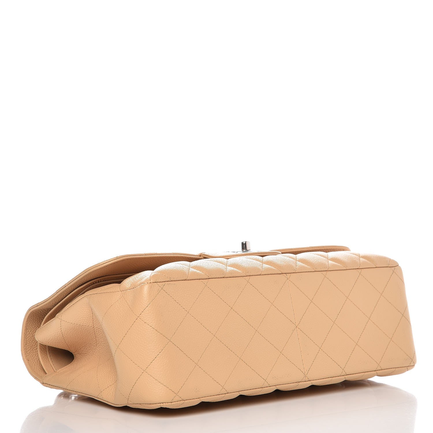 Chanel Caviar Quilted Jumbo Double Flap Beige Clair 5 of 13