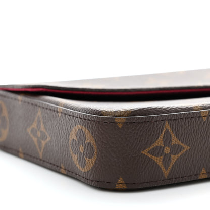 Louis Vuitton Monogram Pochette Felicie Chain Wallet Fuchsia 11 of 13