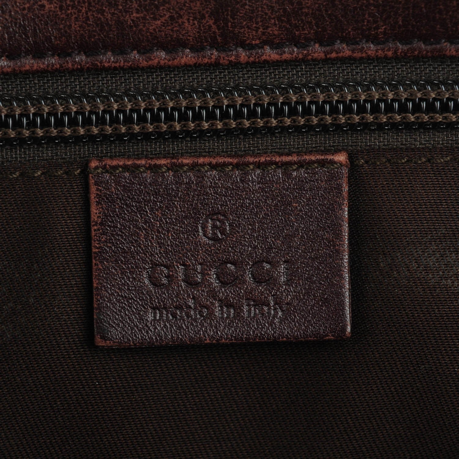 Gucci Guccissima Flap Messenger Bag Dark Brown 5 of 9