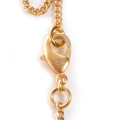 Chanel Metal CC Necklace Matte Gold 5 of 5