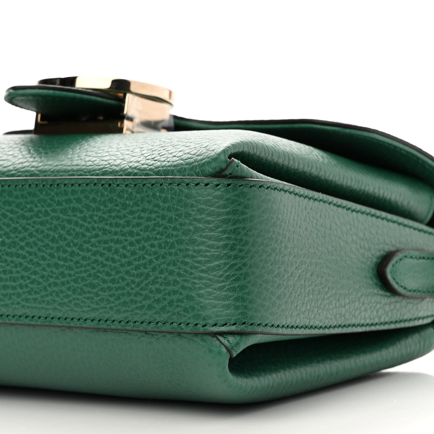 Gucci Dollar Calfskin Interlocking G Crossbody Bag Emerald 10 of 10