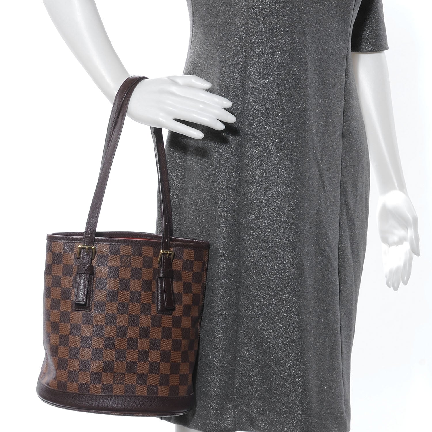 Louis Vuitton Damier Ebene Marais Bucket 23 2 of 9
