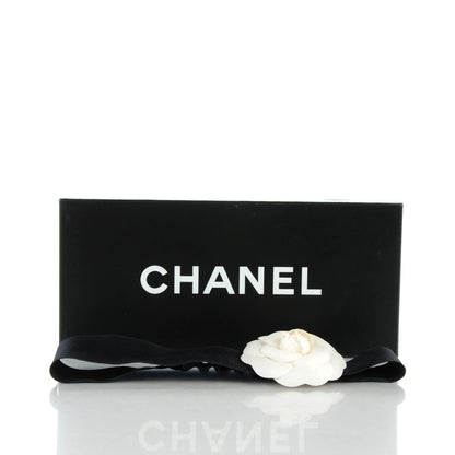 Chanel Silk Camellia Headband Ivory Black 5 of 5