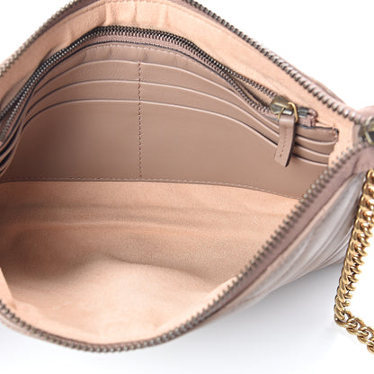Gucci Calfskin Matelasse Mini GG Marmont Chain Bag Porcelain Rose 4 of 7