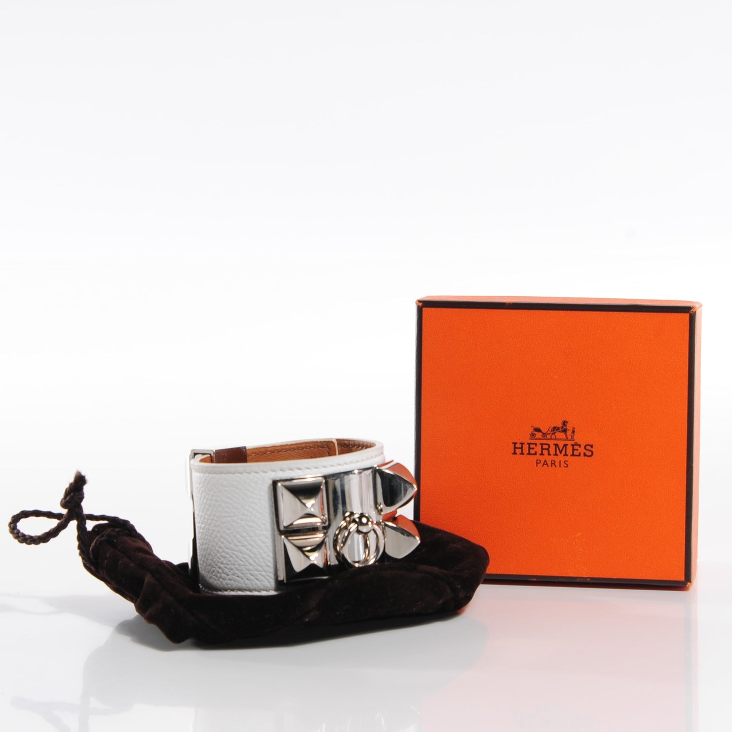 Epsom Collier de Chien CDC Bracelet S White