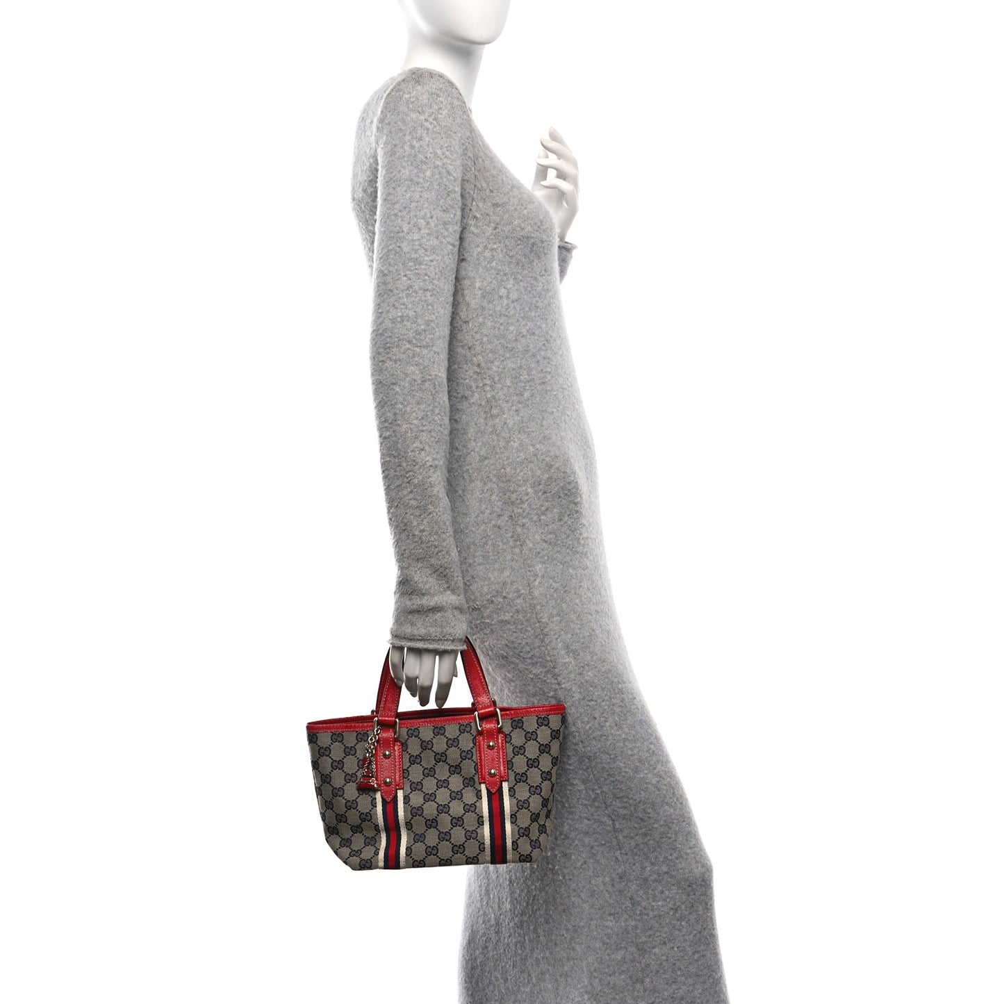 Monogram Small Jolicoeur Tote Navy Red
