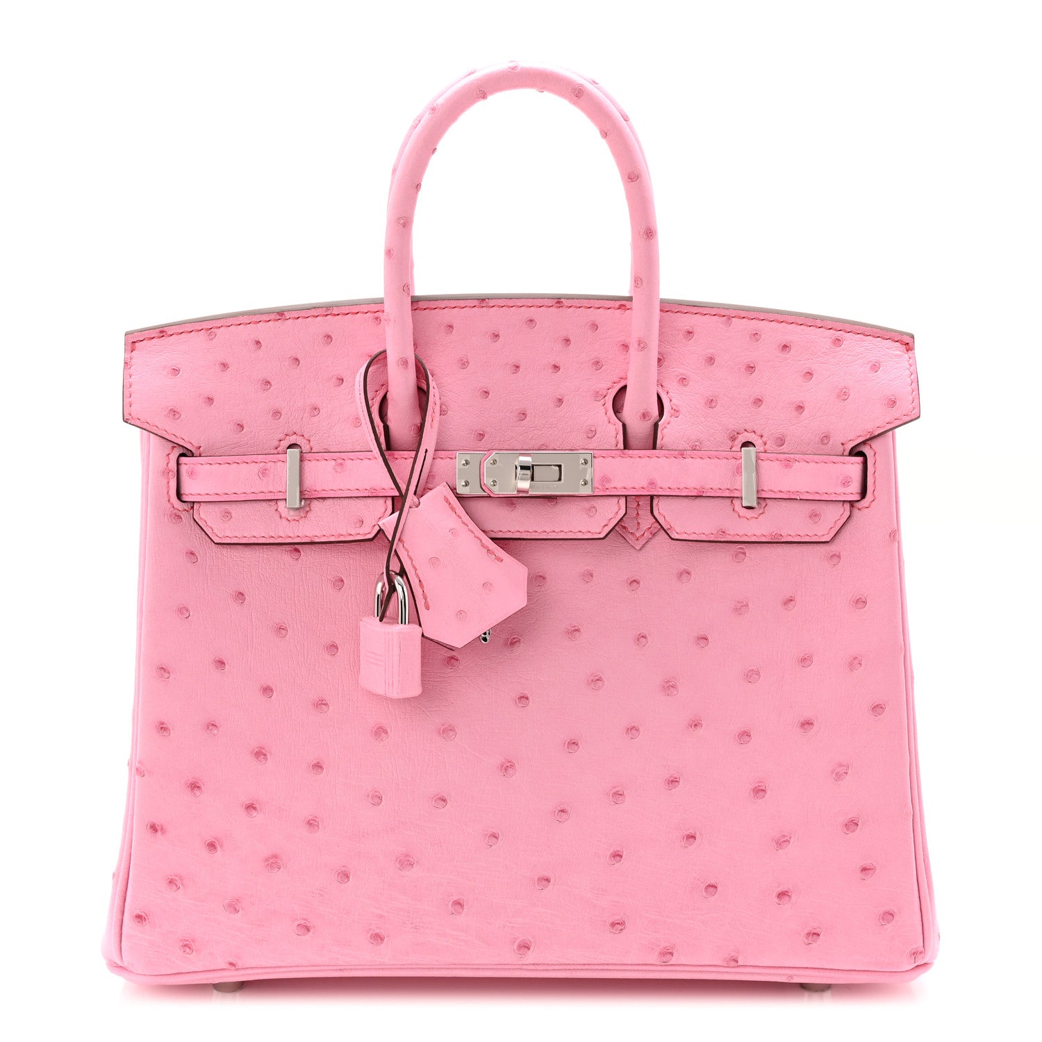 Hermes Boreal Ostrich Birkin 25 Rose Bubblegum 1 of 9