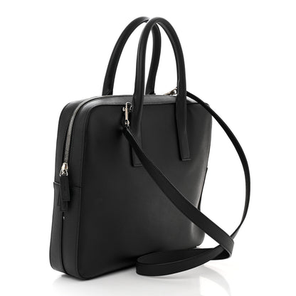 Saint Laurent Grain de Poudre Medium Museum Briefcase Black 3 of 10