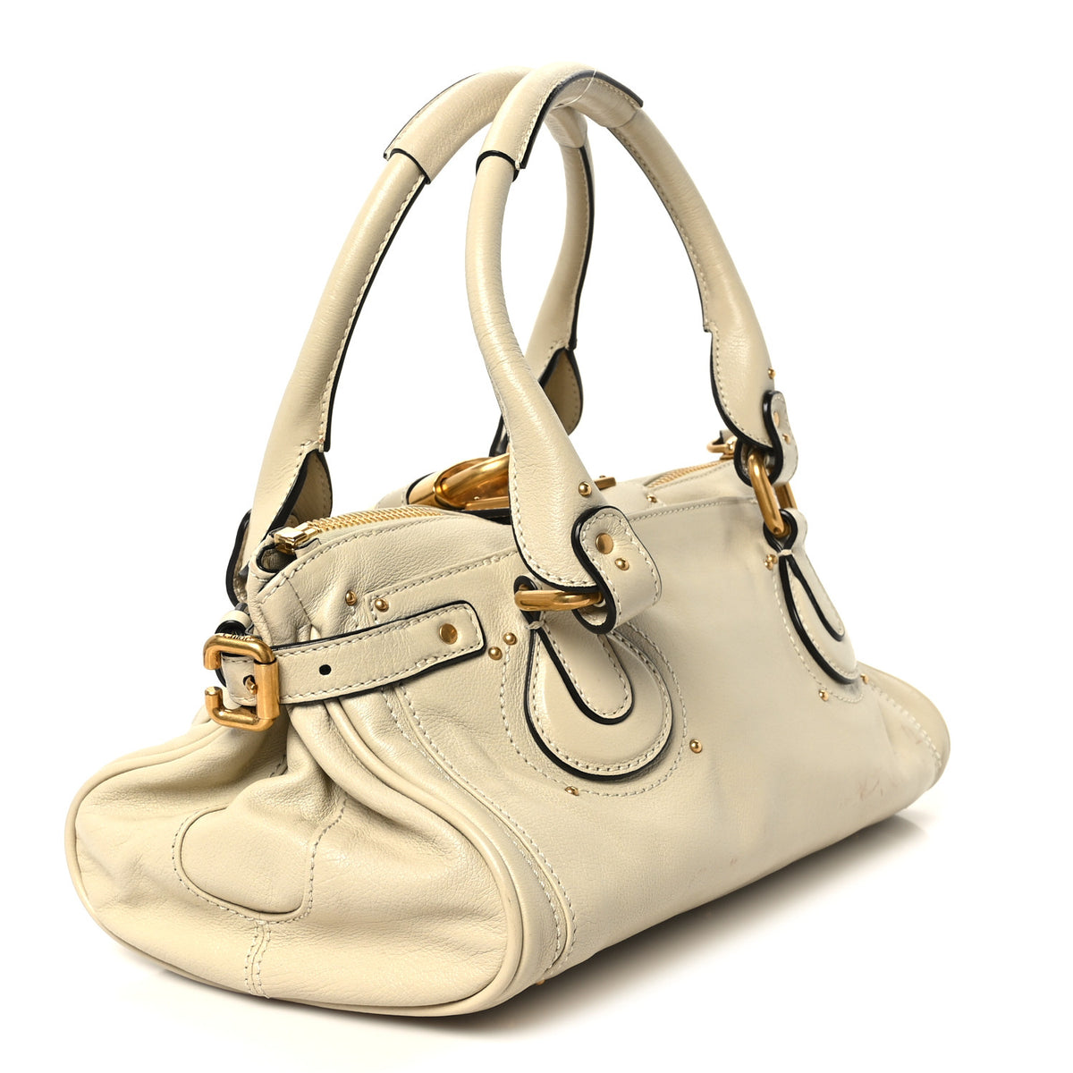 Calfskin Medium Paddington Cloudy Cream