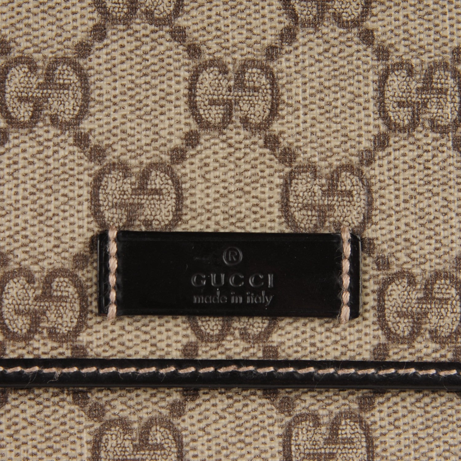 Gucci GG Plus Monogram Joy Continental Snap Oranizer Wallet Beige Ebony Dark Brown 5 of 7