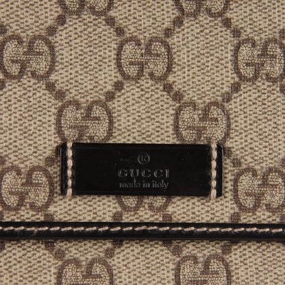 Gucci GG Plus Monogram Joy Continental Snap Oranizer Wallet Beige Ebony Dark Brown 5 of 7