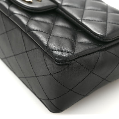 Chanel Lambskin Quilted Mini Rectangular Flap Black 11 of 14