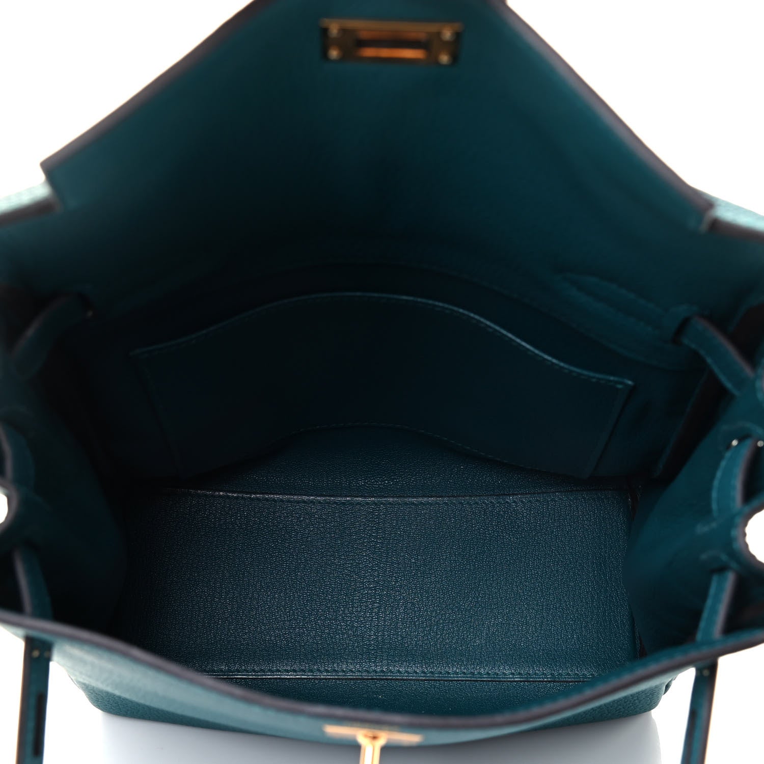 Hermes Taurillon Clemence Kelly Ado Backpack Teal 4 of 4