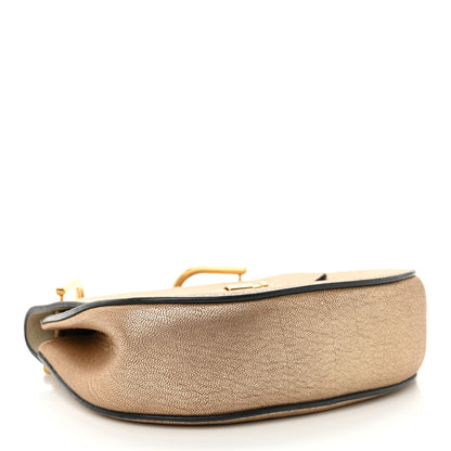 Chloe Metallic Goatskin Mini Drew Shoulder Bag Pale Gold 4 of 12