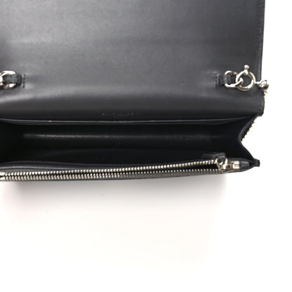 Saint Laurent Smooth Calfskin Classic Monogram Kate Tassel Chain Wallet Asphalt 5 of 9