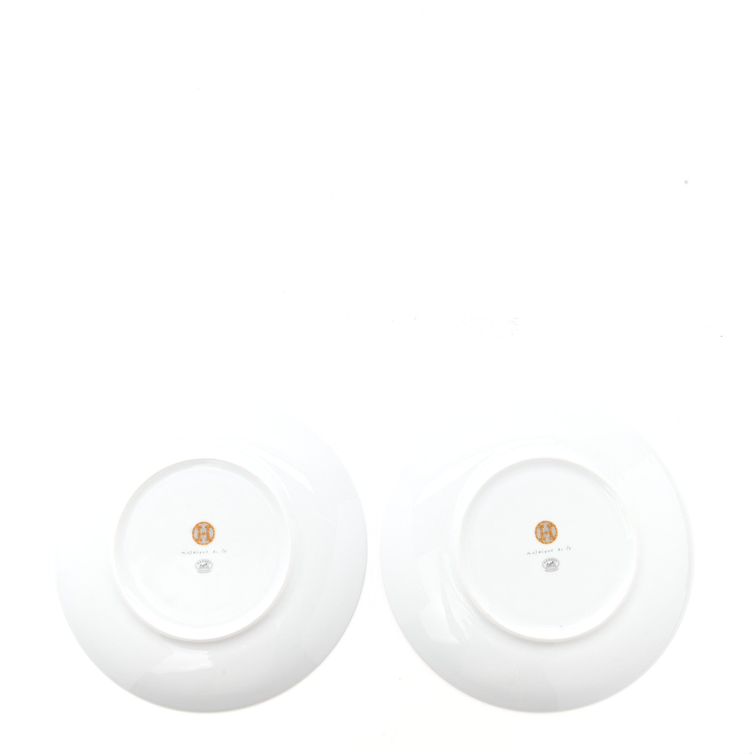 Hermes Porcelain Mosaique au 24 Dessert Plate Set of 2 3 of 7