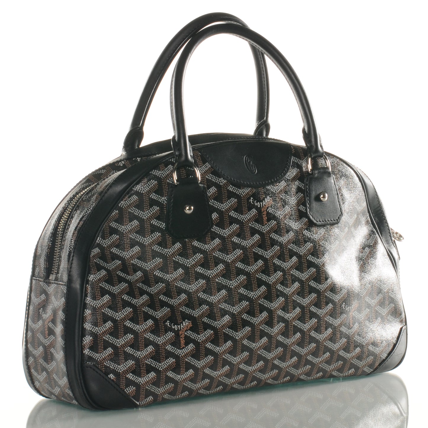 Goyardine Saint Jeanne MM Bowler Black