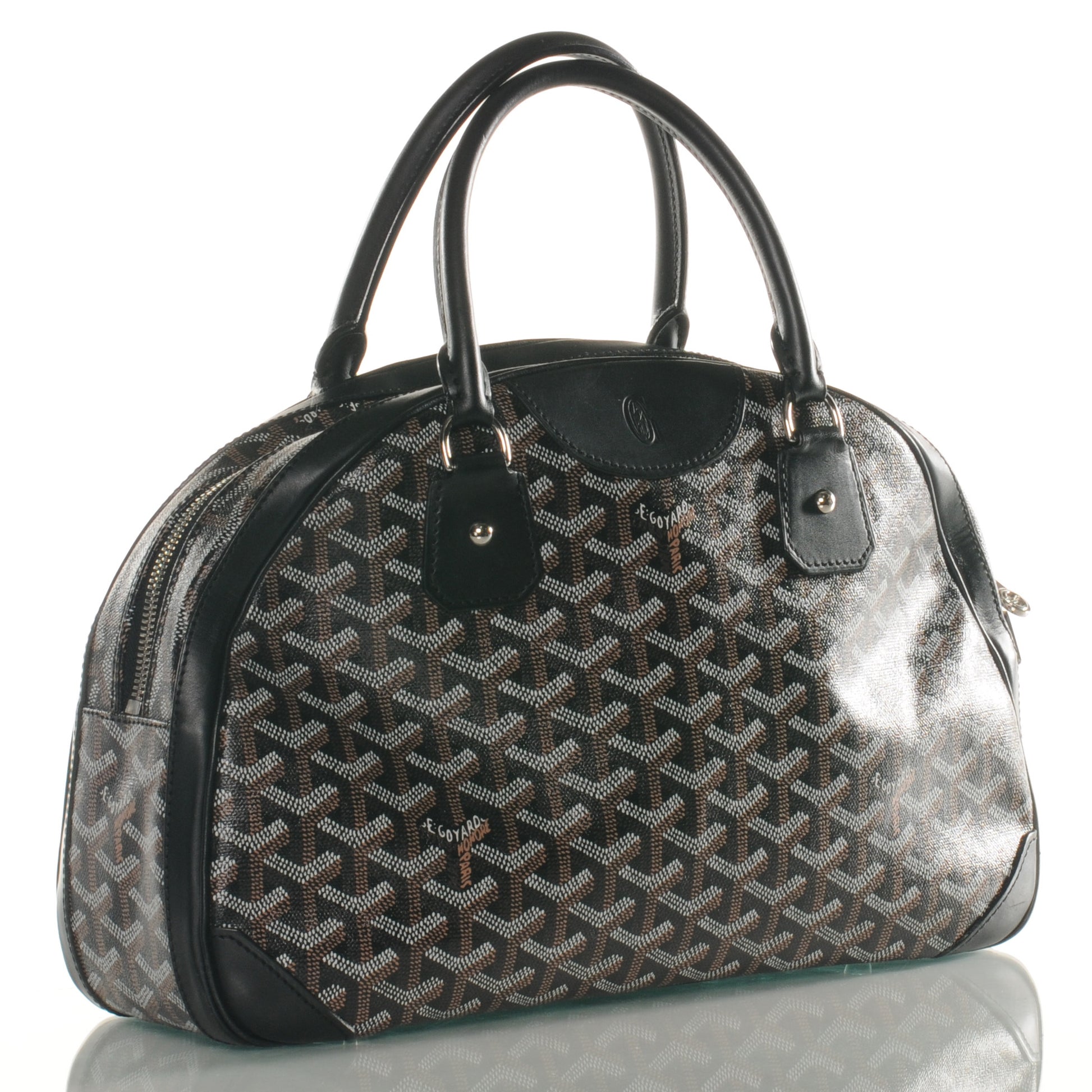Goyard Goyardine Saint Jeanne MM Bowler Black 3 of 8