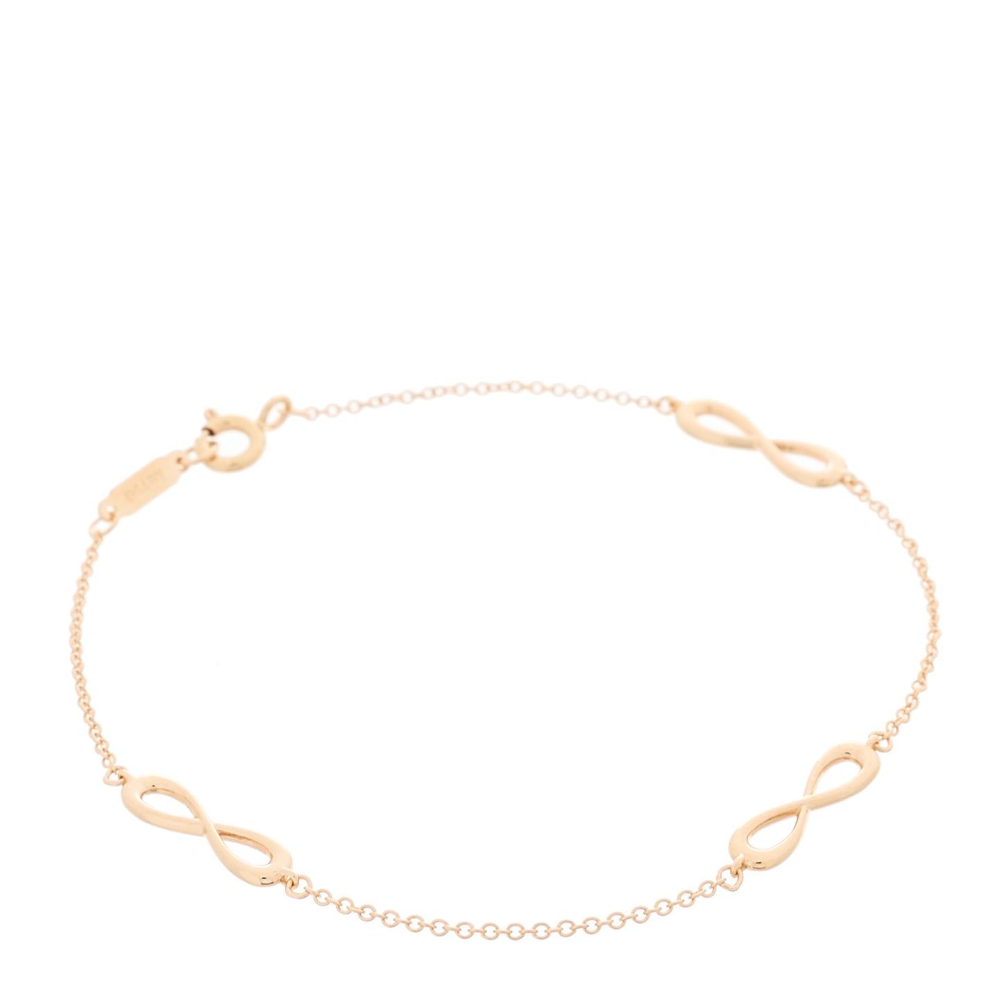 18K Rose Gold Infinity Endless Bracelet