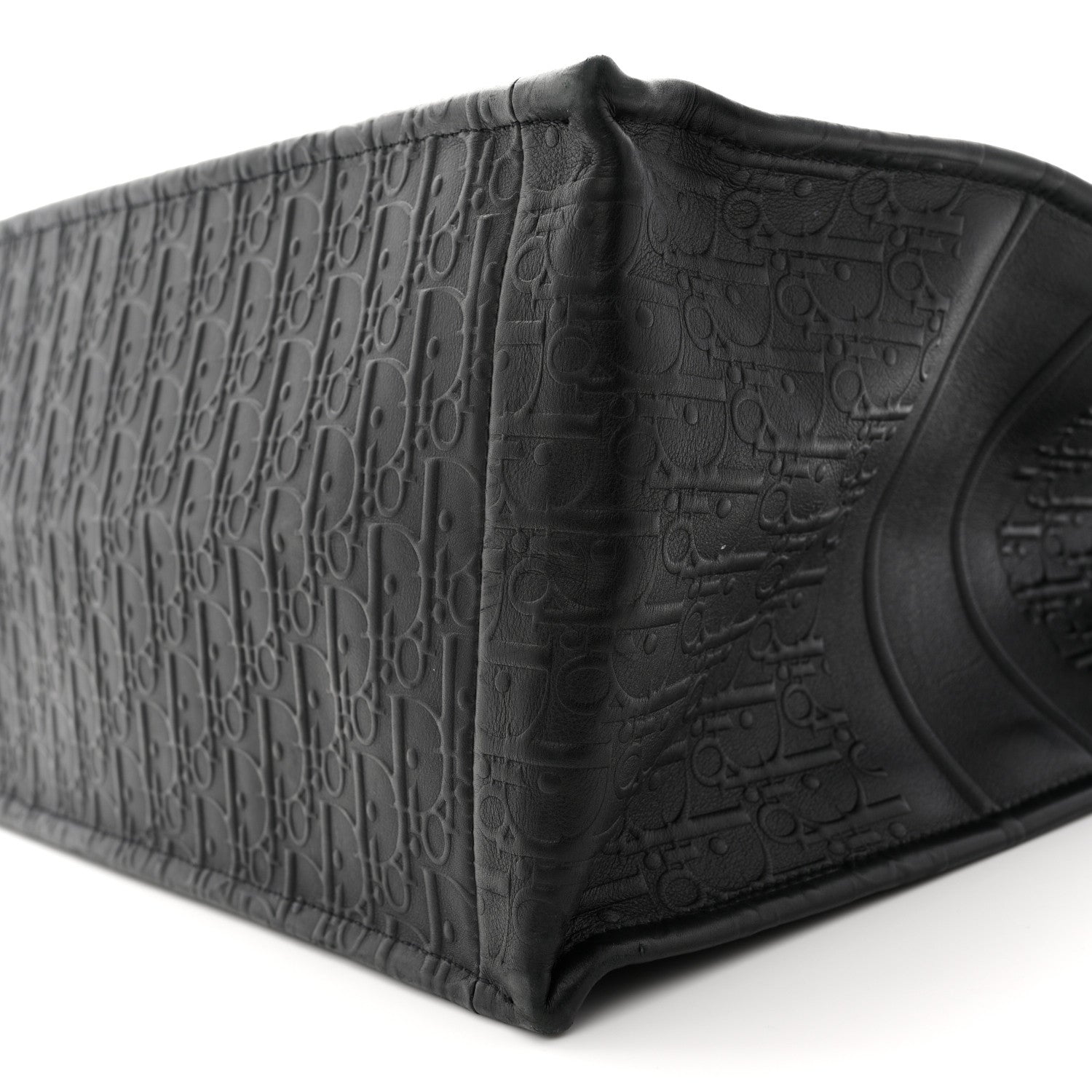 Christian Dior Oblique Calfskin Embossed Large Book Tote TBlack 10 of 13