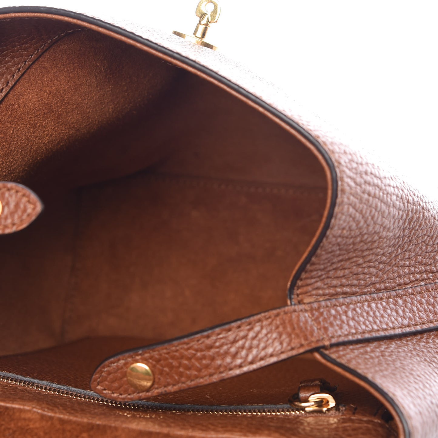 Classic Grain Calfskin Mini Bayswater Backpack Oak