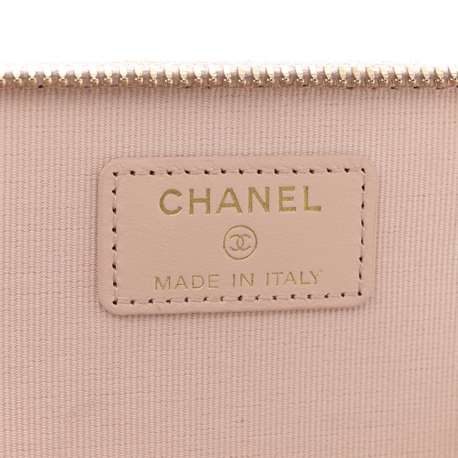 Chanel Caviar Quilted Small Vanity Case With Chain Light Beige 6 of 11