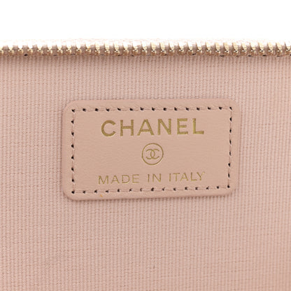 Chanel Caviar Quilted Small Vanity Case With Chain Light Beige 6 of 11