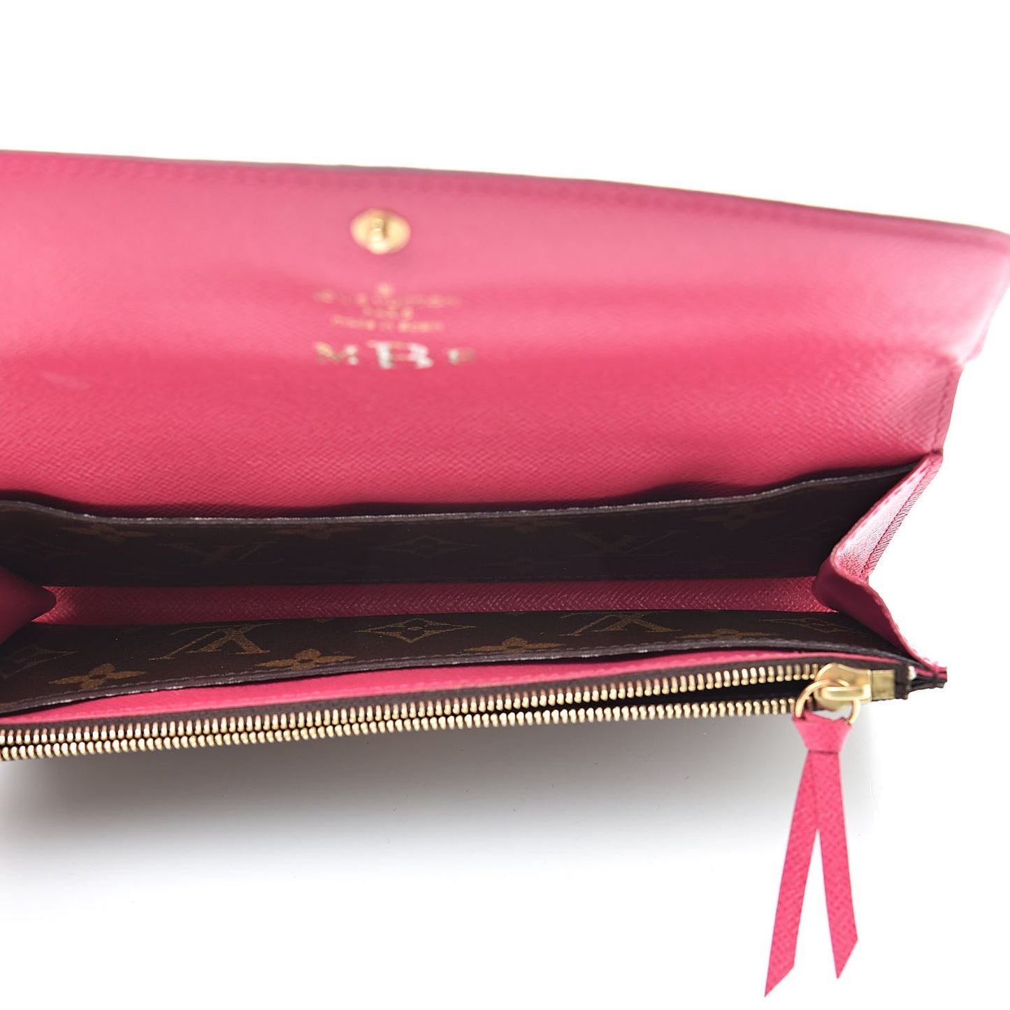 Monogram Emilie Wallet Fuchsia
