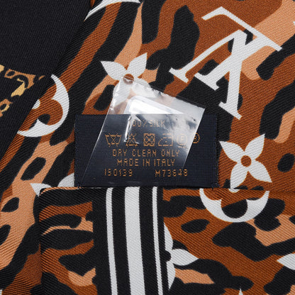 Louis Vuitton Silk Monogram Giant Jungle Bandeau Black 5 of 6