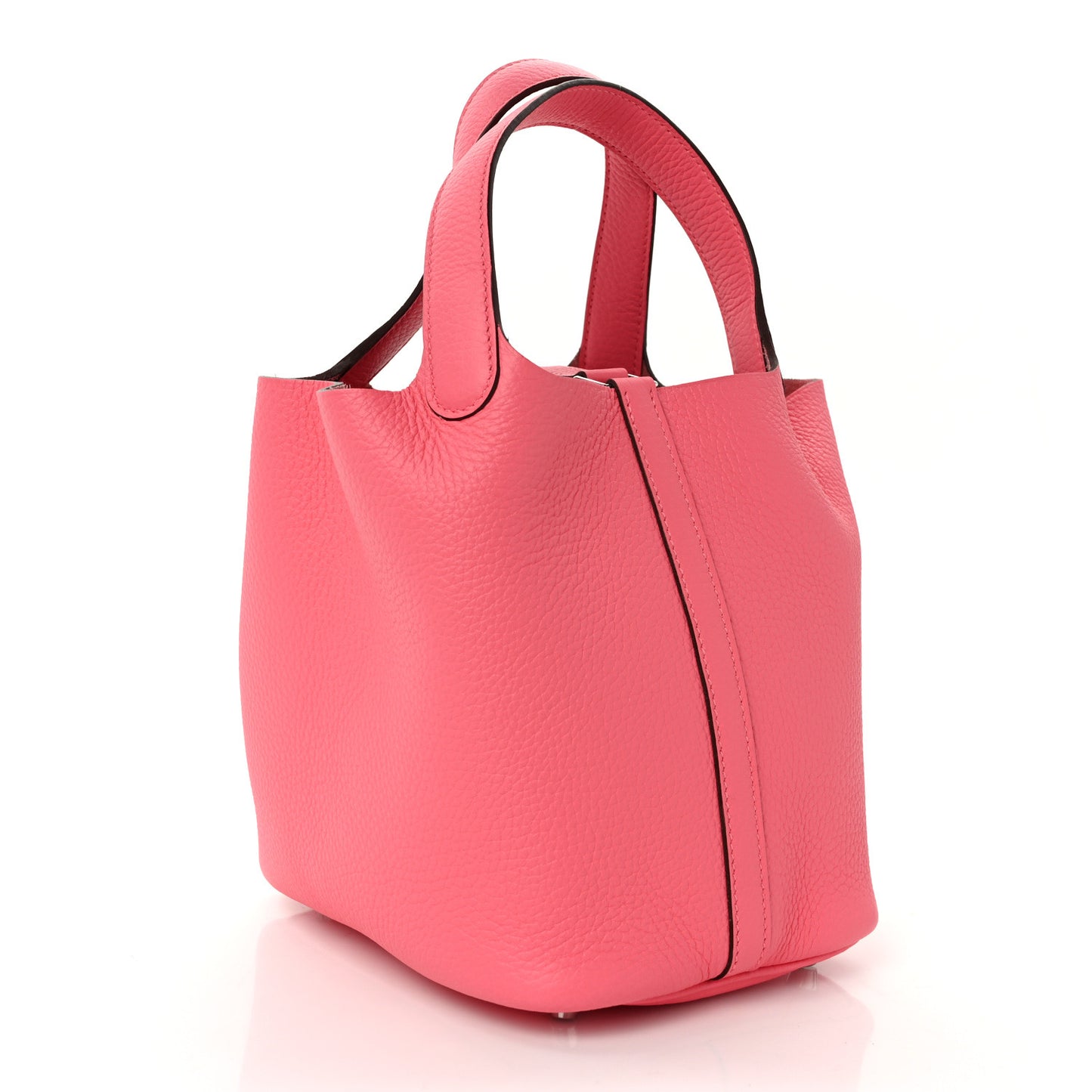 Taurillon Clemence Picotin Lock 18 PM Bubblegum Pink