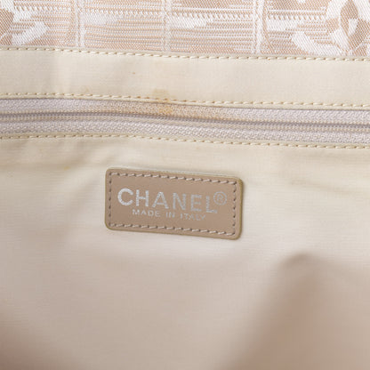 Chanel Nylon Medium Travel Tote Beige 8 of 10