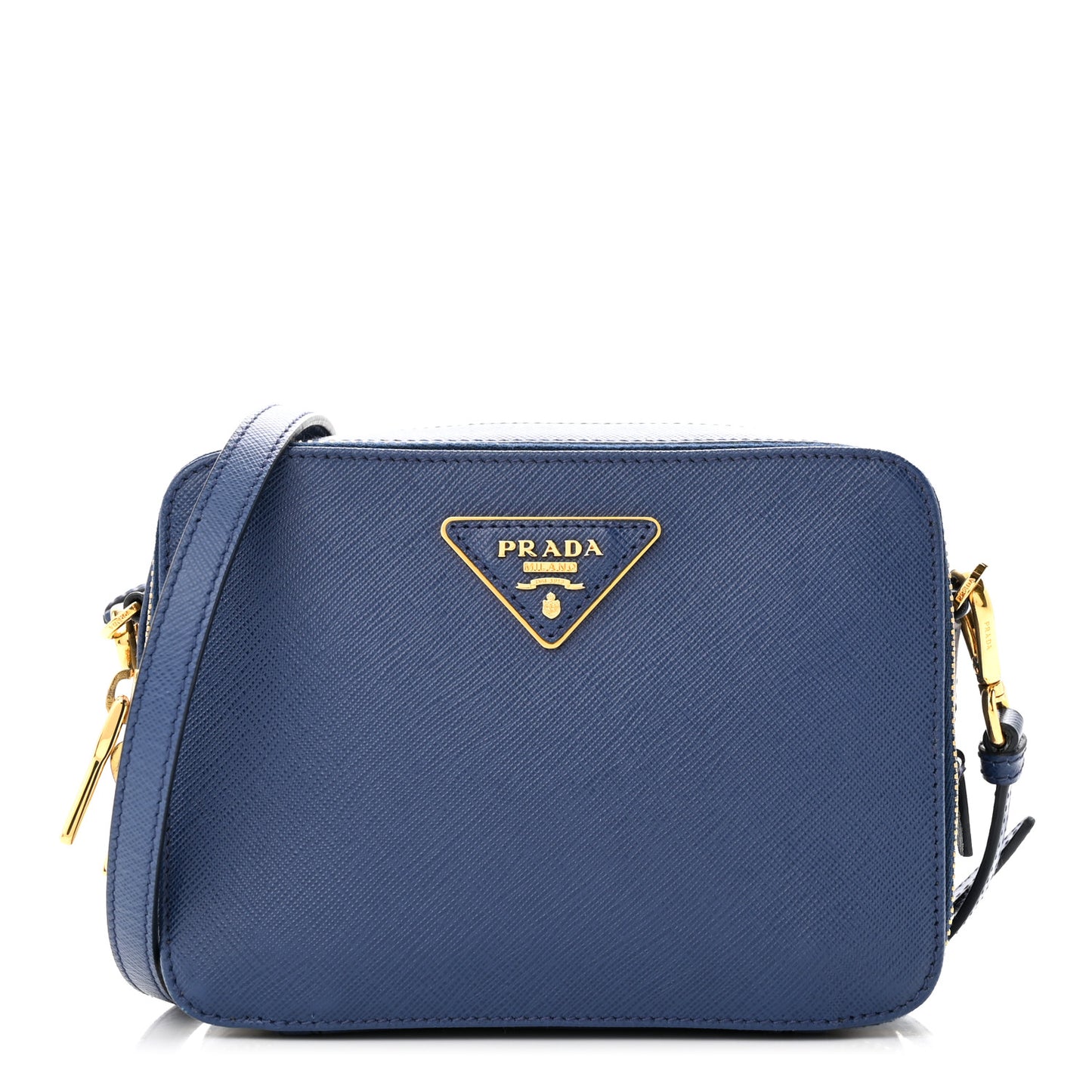 Saffiano Camera Crossbody Bag Bleuette