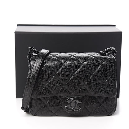 Chanel Caviar Quilted Incognito Mini Square Flap Black 11 of 11